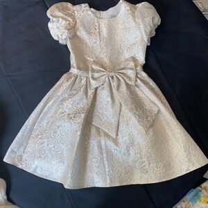 Rare editions girls size 8 Gold formal dress sz 12